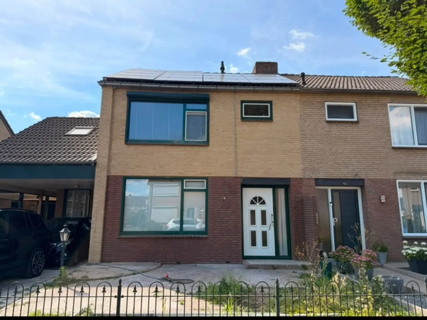 Twee-onder-een-kapwoning na reiniging en impregneren